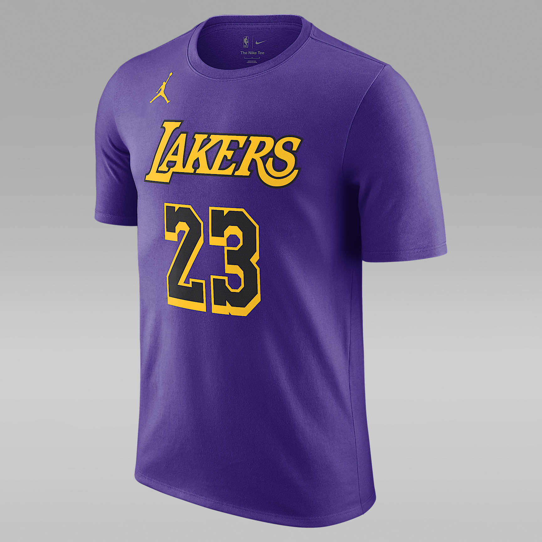 Los Angeles Lakers Statement Edition Men's Jordan NBA T-Shirt. Nike ID